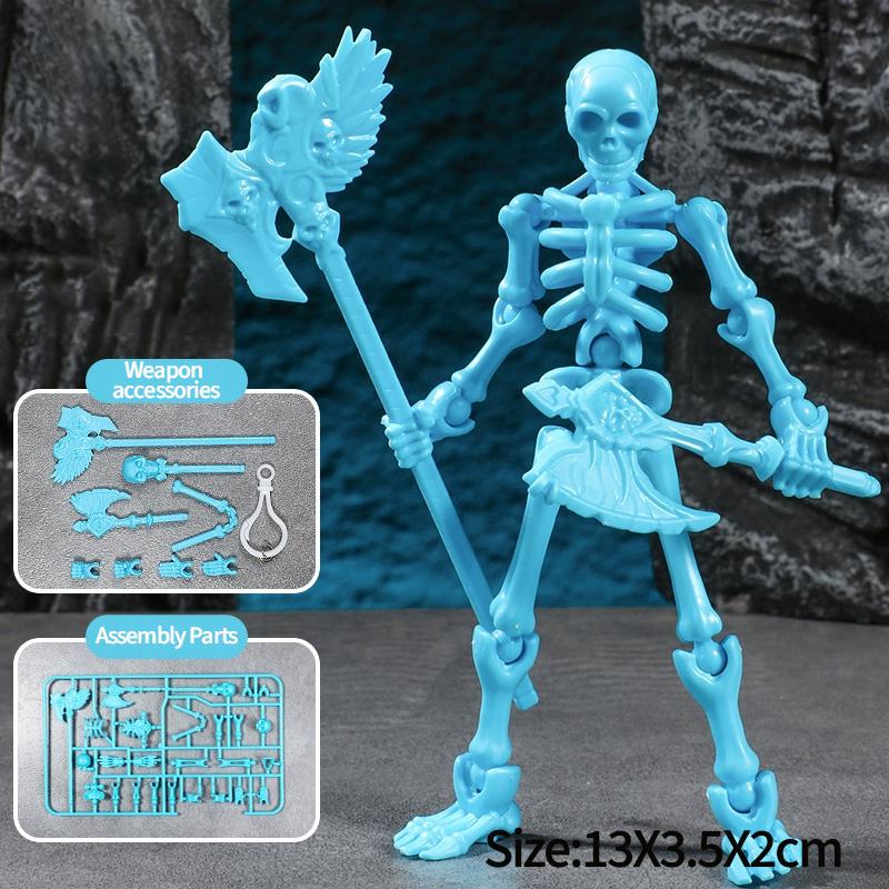 Multi-Jointed Movable Shapeshift Robot 3D Printed Skeleton Mannequin Dummy Lucky 13 Action Figures Desk Ornament Halloween Decor