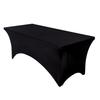 4-6FT Stretch Table Cover Set: Rectangular Elastic Tablecloth for Conference, Wedding, Banquet, Cocktail Events