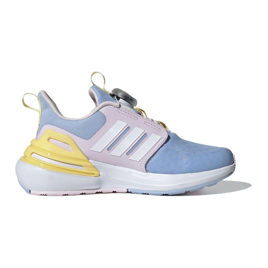 Adidas Rapidasport Boa Convenient Comfortable Shock Absorbing Durable Low Top Running Shoes Kids Running Shoes Blue Pink IF8543