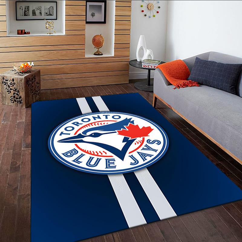 Blue Jays Logo Carpet, Kitchen Rugs, Yoga Mat, Non-Slip Mats, Rug for Bathroom, Living Room bedroom, Camping Rugs Christmas Gift