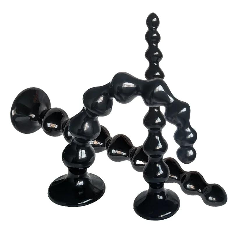 Sexspielzeug Dildo Anal Lang Perlen Saugnapf Großer Po Plug Dilatator Prostata-Massagegerät Ehemann Erotische Artikel für Erwachsene Männer Frauen Schwul