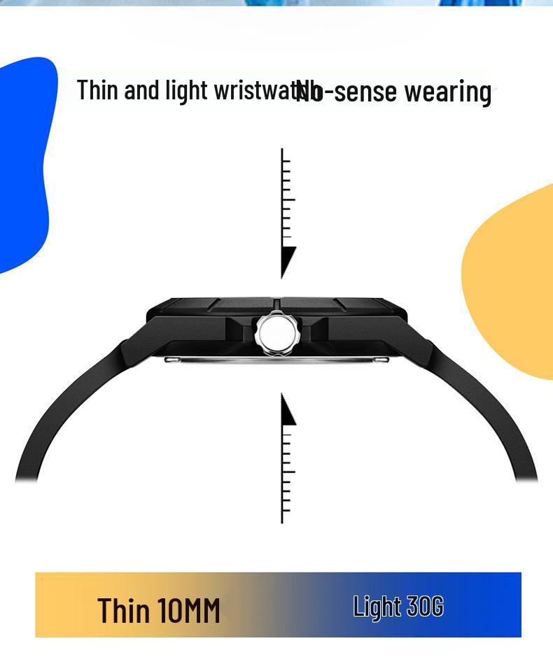 SANDA Unisex Luminous Korean Style Nurse Watch: Lightweight, Thin, Waterproof, Large Dial Quartz Watch for Teens