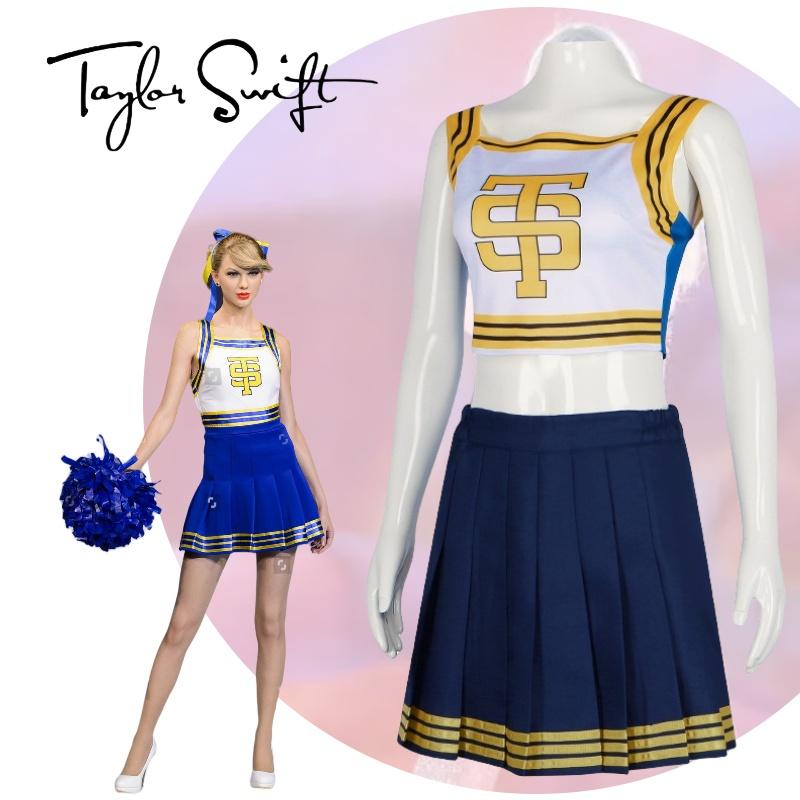 Taylor Cheerleading Swift Dance Skirt Uniform Costume Anime Party Halloween Fans