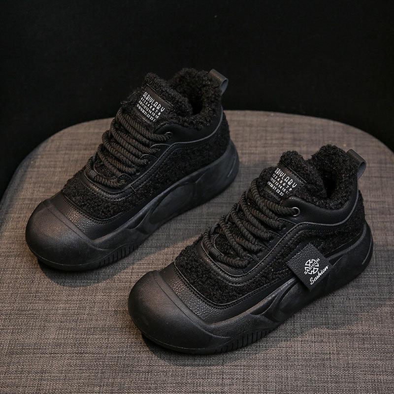 Popular Martin Boots Women's Autumn and Winter 2025 New Snow Boots Velvet Short Boots Platform Cotton Shoes Women's Shoes Boots