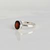 Inele cu pietre prețioase Granat roșu Inel cu pietre prețioase din argint 925 roșu solid Inele de modă pentru femei Idee de cadou Bijuterii cu pietre prețioase