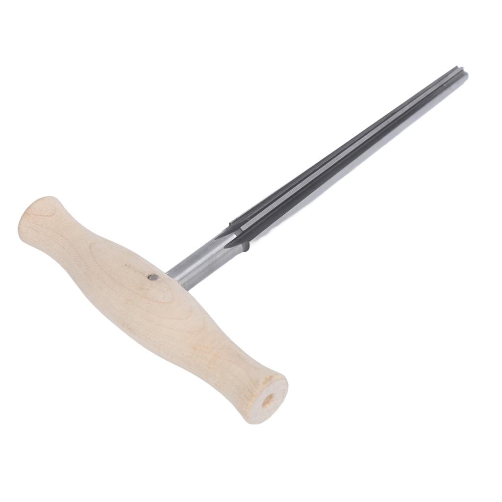 Violin Peg Hole Reamer Stainless Steel Incisive Edge Ergonomic Wooden Handle Accurate Machining Luthier Tools