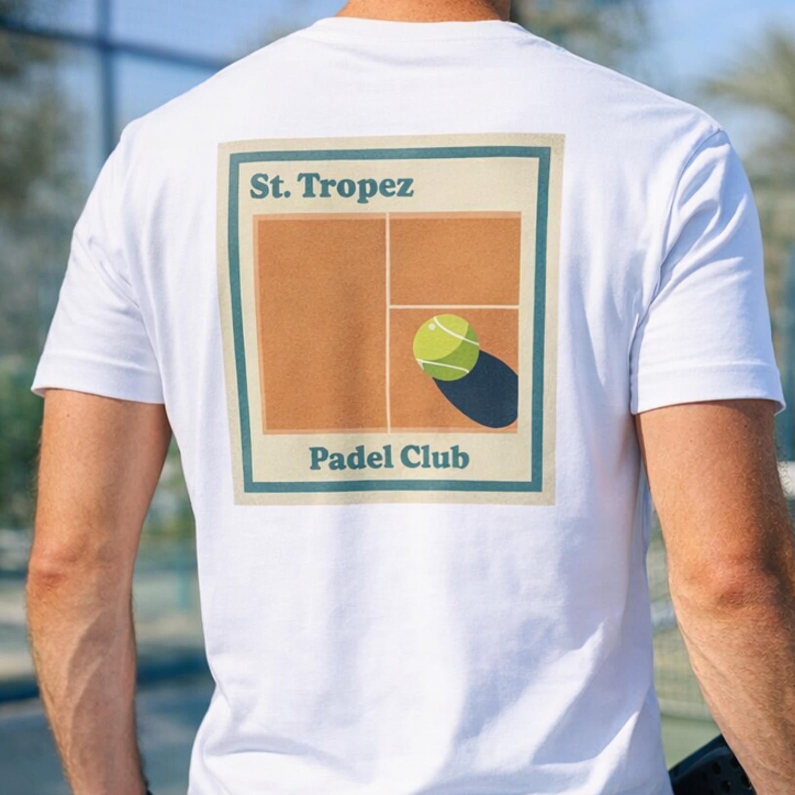 St. Tropez Padel Club Graphic T-Shirt | Retro Padel Tee | Padel Gift | Tennis Club Shirt | Padel Player Gift XL
