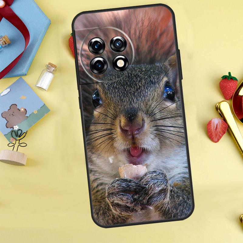 Squirrel Cute Animals Case For OnePlus 13R 12R 13T 15 13 12 11 10 9 10R 10T 8T Nord 5 CE 4 2 3 Lite N20 N30 Cover