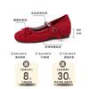 Korean Version of the Design Sense Bow Flat Bottom Shallow Mouth Mary Jane Shoes Women's 2025 Summer New Versatile Exquisite Small Leather Shoes