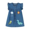 Girls' Fashionable Denim Dress - Summer Children's Casual Dress