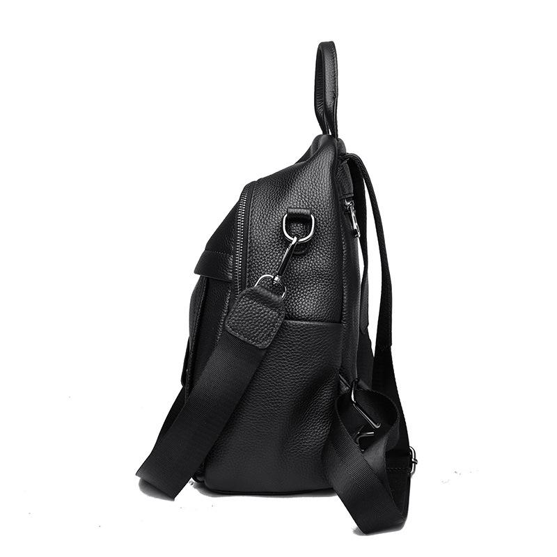 Leather Women's Bag First Layer Cowhide Backpack New Trendy Fashion Versatile Large Capacity Backpack Women