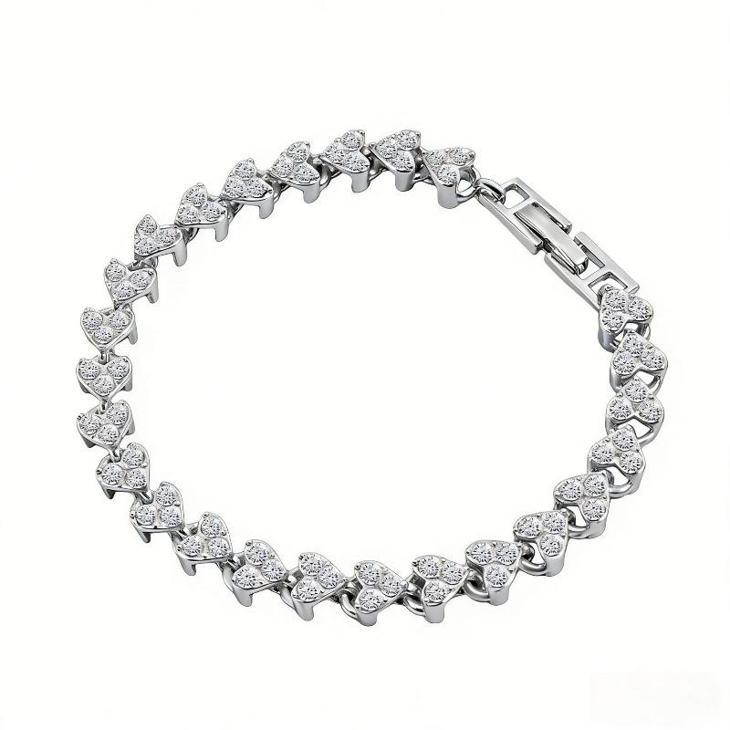 Jewelry exquisite luxury sparkling diamond roman crystal bracelet for women casual diamond bracelet