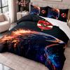 Al Ahly 3Pcs Bedding Set Duvet Cover With Two Pillowcases For Bedroom Home Decoration