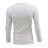 Deep V-neck Men T-shirt Long Sleeve Thin Elastic Quick Drying Summer Solid Color Slim Fit Tee Top Streetwear