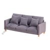 H3CD Luxury Miniature Sofa Model Figure Three Couch Figurine for 1/12 Doll House Furniture Scene Display Accessory