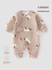Baby Butterfly Three-Layer Warm Crawling Jumpsuit - Boneless, All-Season Newborn Clothing