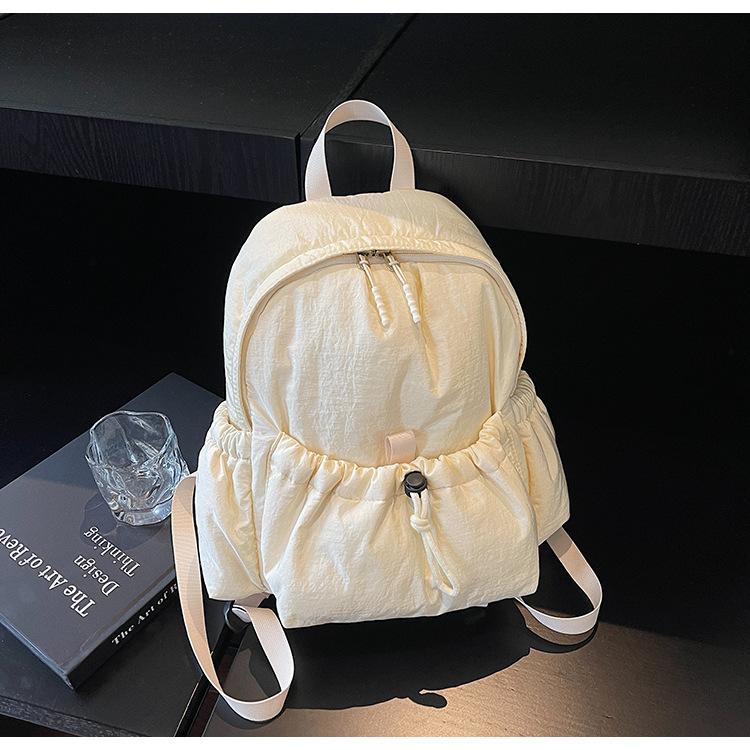 Canvas backpack women's large-capacity new leisure student schoolbag high-value lightweight travel backpack