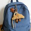 Schattige Pluche Sleutelhanger met Gezicht Zacht Pluizig Croissant Baguette Hanger Lachende Broodzak Bedeltje voor Portemonnee Handtas Rugzak Auto Accessoire