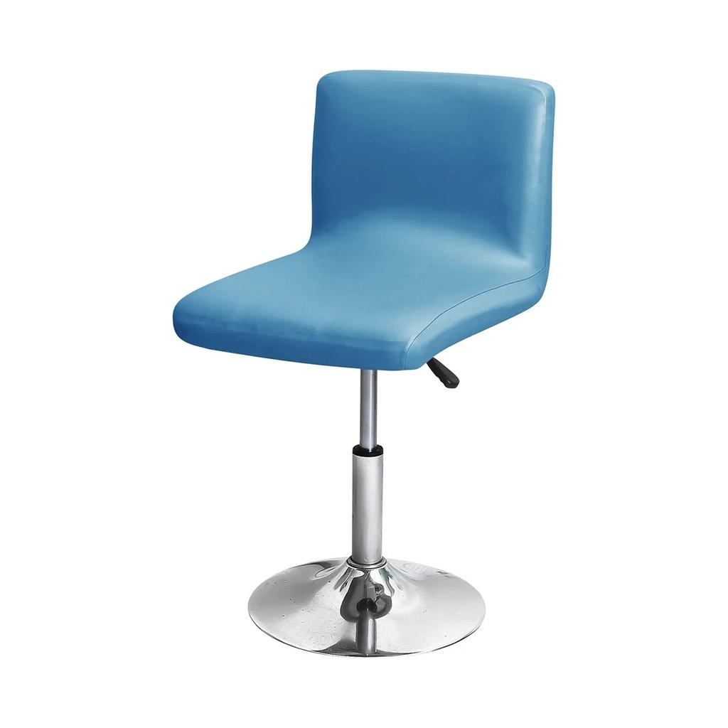 Waterproof Pu Leather Rotating Bar Stool Cover Stretchable And Durable Bar Stool Cover Easy-To-Clean Faux Leather Slipcover