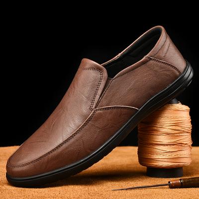 Fashion Leather Men Shoes Leisure Walk Flats Casual Slip On Formal Loafers Men Moccasins Minimalist Male Driving Shoes Sneakers Handmade