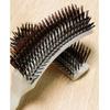 Brosse à Cheveux en Plastique Massant le Cuir Chevelu Cheveux Moelleux Peigne de Coiffure Antistatique Anti-Frisottis Peigne en Forme de S Barbe