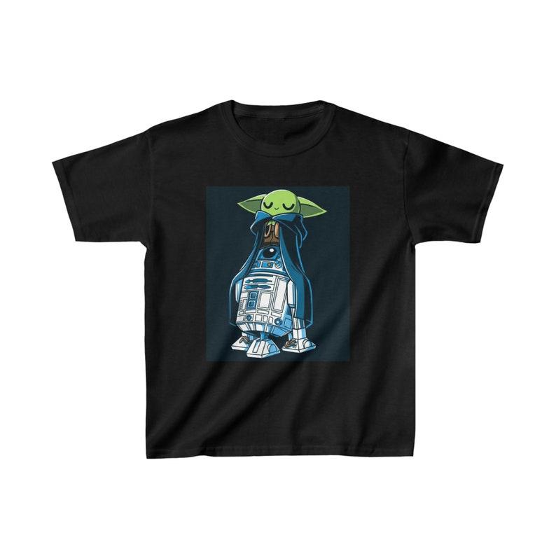 Star Wars Kids Cotton T-Shirts - Grogu & R2-D2 140