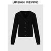 UR Women's Gold Button Lapel Knit Cardigan