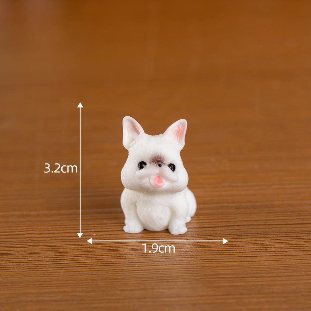 Cute Resin Dog Figurine Collection Miniature Office Desk Decor Blind Box Set