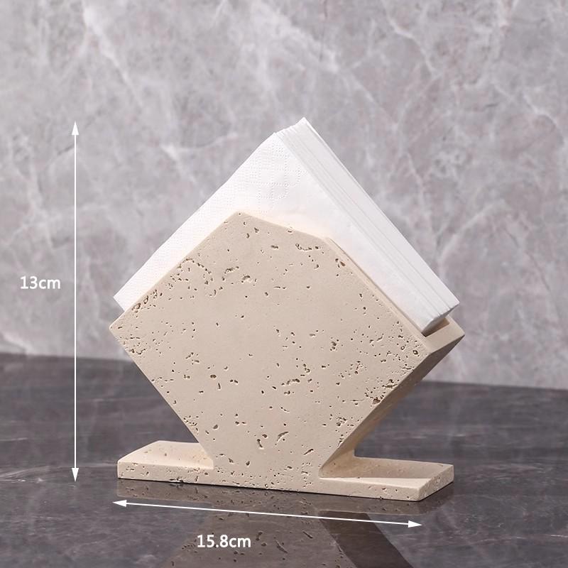 Creative Napkin Holder, Retro Square Upright Tissue Holder, Tissue Box, Kitchen, Restaurant, Desktop Tissue Storage Box