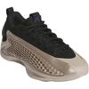 New Adidas A.E. 1 Anti-Slip Wear-Resistant Low-Top Children's Basketball Shoes Gold Black Teenagers JQ6132