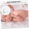 Beavorty 2-Pack Plush Baby Powder Puffs, Automatic Powder Sprayer with Handle, Dehumidifying, Comfortable for Skin