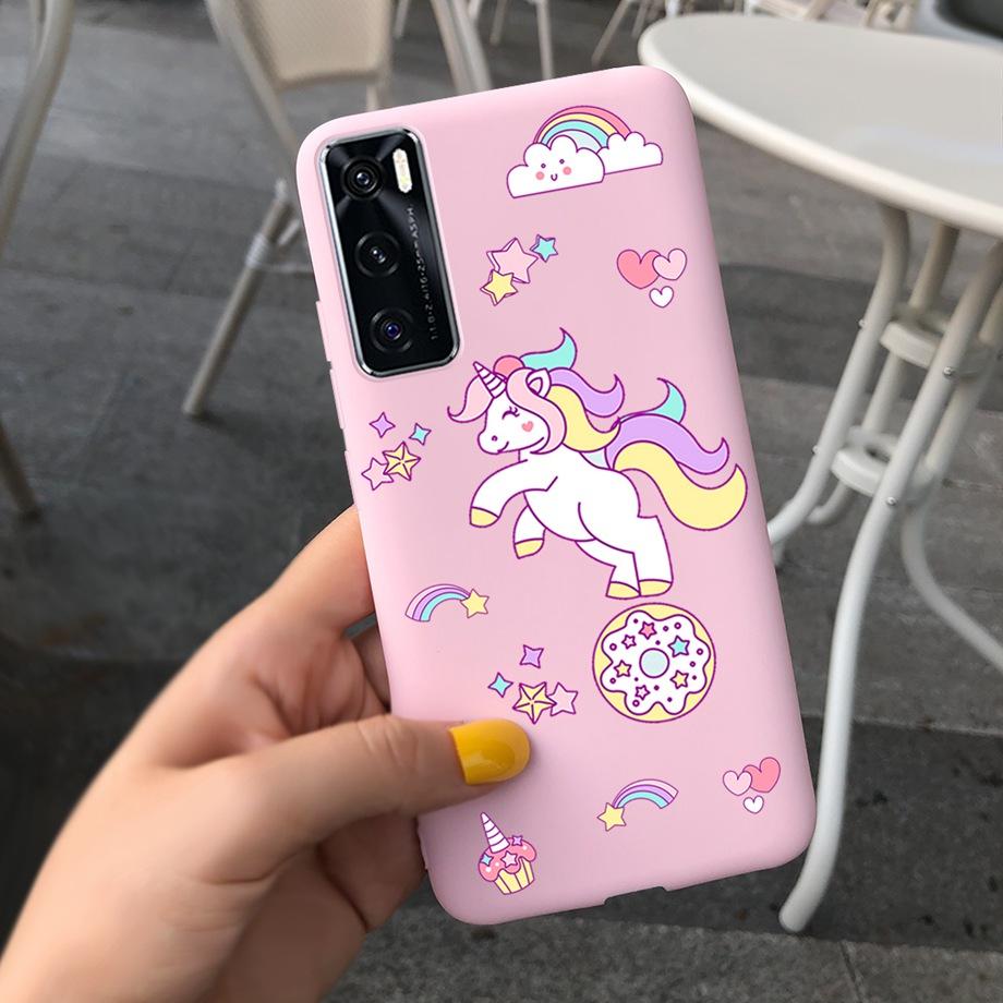 For Vivo Y70 Case 6.44'' Fashion Girls Soft TPU Silicone Back Cover For Vivo Y70 2020 Y 70 With NFC Phone Cases for vivoY70 Bag
