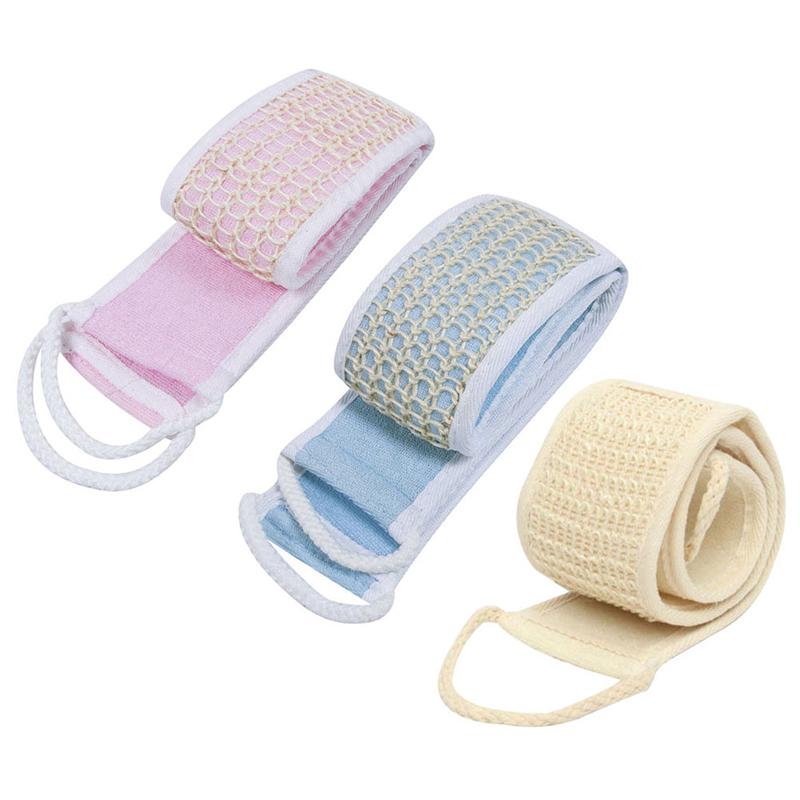 Złuszczający pasek na plecy Loofah Prysznic do ciała Gąbka Szczotka do szorowania ciała