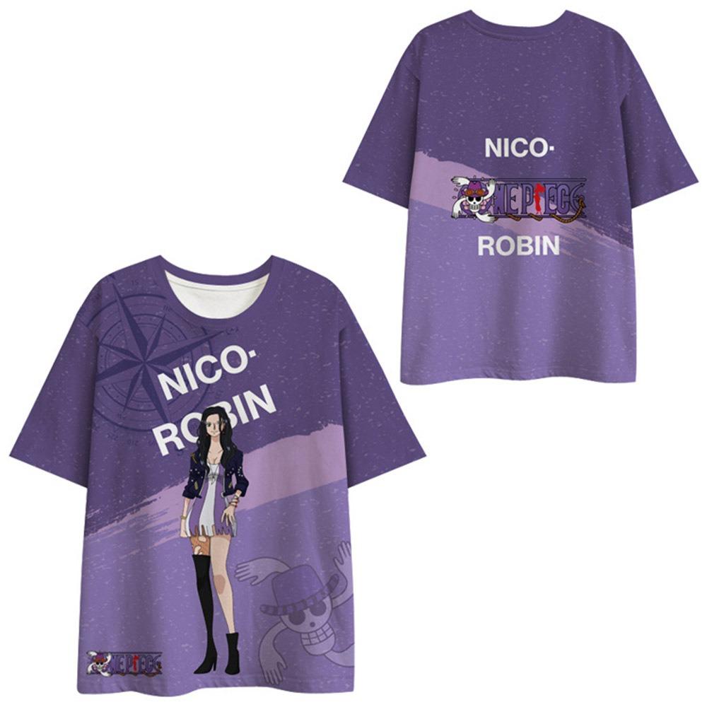 10 Colors Funny ONE PIECE Anime T Shirts Cool Men's Tshirt O Neck Casual Unisex Streetwear Fashion Tee