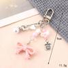 Handmade Colorful Bow Pendant Phone Case Keychain Lanyard Charm