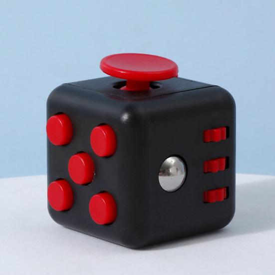 Stress Relief Mini Cube Toy Portable Six-Sided Anxiety Relieving Cube Home Office Worker Silent Calming Cube Sensory