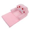 Foldable Kids Sofa 2 In 1   Open Cute Sofa Bed for Living Room Bedroom Crown Pattern Pink