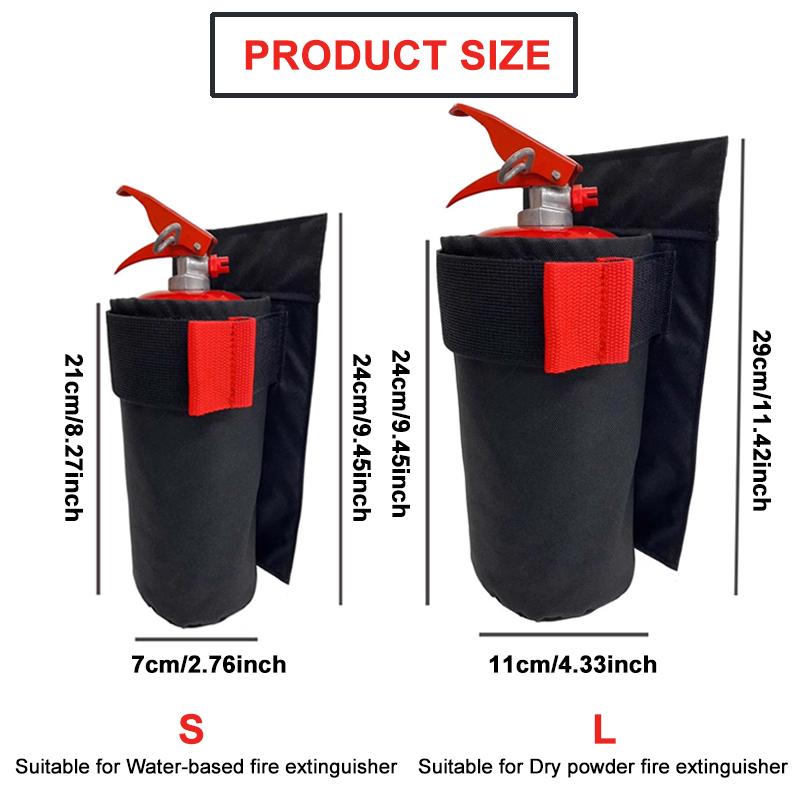 Oxford Fabric Car Fire Extinguisher Organizer - Universal Trunk Storage Bag & Seat Back Holder, For Fire Extinguisher Storage