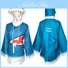 Hololive English Vtuber Gawr Gura Costume Top Ideal For Role-playing Events