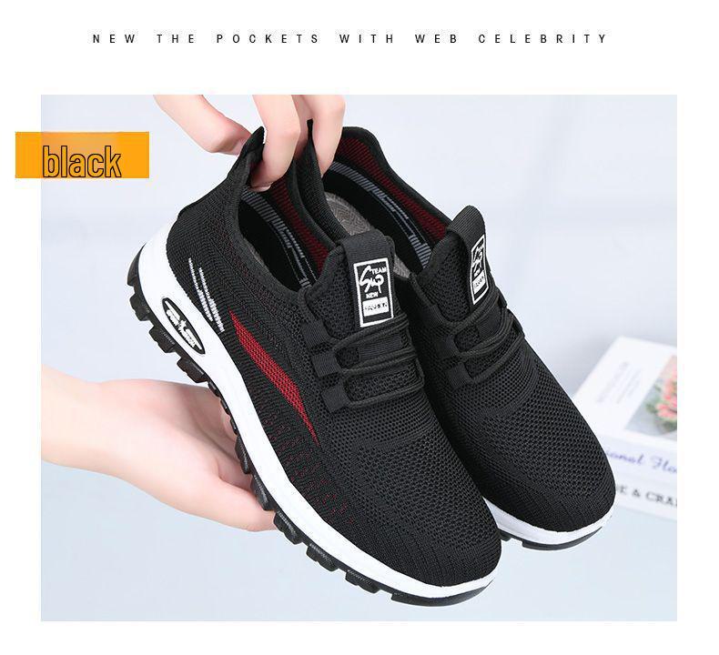 Nouvelles chaussures respirantes en tissu de Pékin d'automne 2024: Semelles souples et antidérapantes pour plus de confort. Idéal pour les femmes, les personnes âgées et les mères.