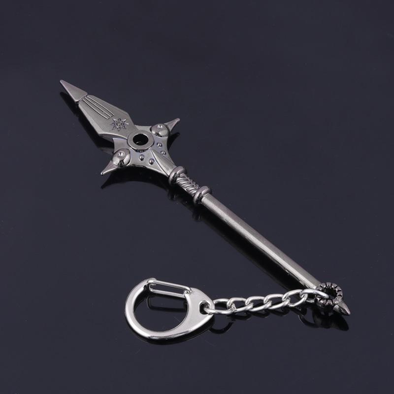 Anime I Sette Peccati Capitali Escanor Rhitta Portachiavi Nanatsu no Taizai Ascia Apribottiglie Ciondolo Portachiavi per Uomini Donne Regalo Gioielli