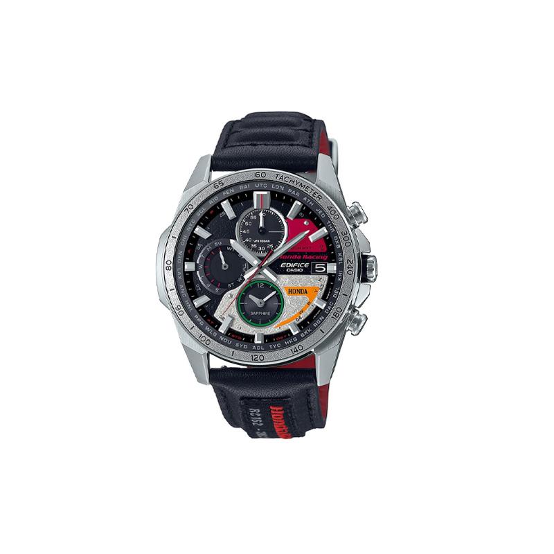 Casio EDIFICE Honda D93 Gelenkmodell 60. Jubiläum der MotoGP-Meisterschaft Gedenkmodell Quarz Herrenuhr schwarzes Zifferblatt EQW-A2000HR-1AJR