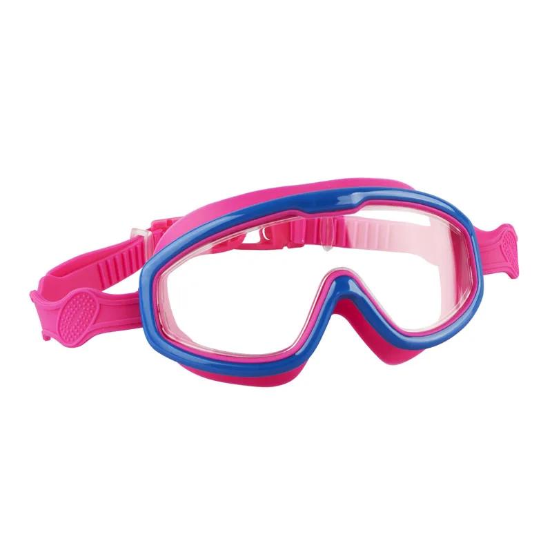 Outdoor Swim Goggles Large Frame Waterproof and for Kids Anti-Fog UV Protection Swimming Glasses for 8-13 Years Children