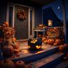 Halloween Pumpkin Decoration with Hollowed-Out Shape for Indoor Outdoor Fall Home Tabletop Ornament