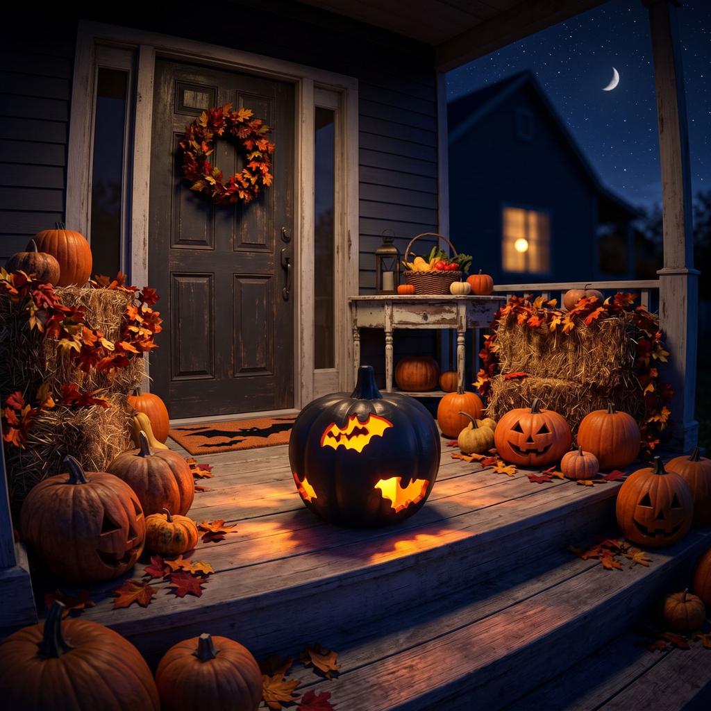 Halloween Pumpkin Decoration with Hollowed-Out Shape for Indoor Outdoor Fall Home Tabletop Ornament