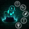 Pokemon Go Squirtle Turtle Night Light For Kids 16 Led 3D + Remote Control