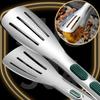 BBQ-Special Stainless Steel Food Tongs, Non-Slip Meat Grill Clip, Salad Bread Buffet Clamp, Kitchen Cooking Gadgets