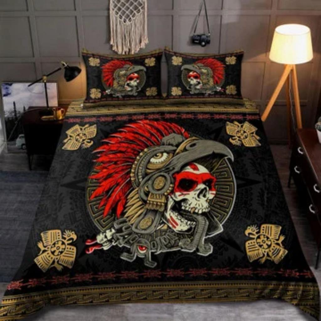 Colorful Skull 3D All Over Printed Bedding Set Bedding Set Cover Duvet Cover Set
