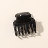 4cm Milk Coffee Hair Claw Clip - Frosted Small Shark Clip for Women's Updos