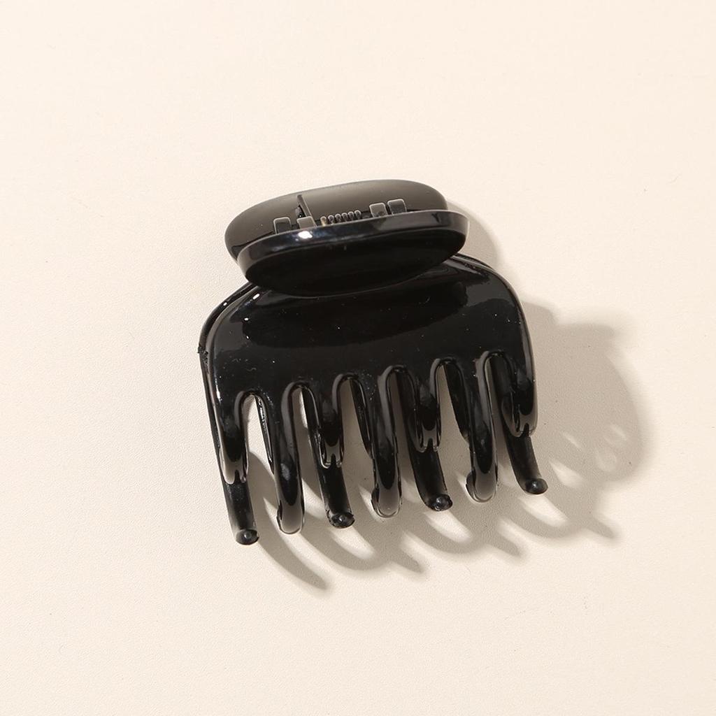4cm Milk Coffee Hair Claw Clip - Frosted Small Shark Clip for Women's Updos